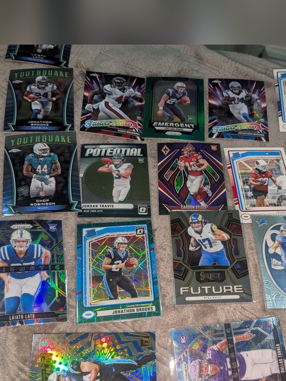 Rookie and Insert Card Lot - Blue, Green, Black, Silver